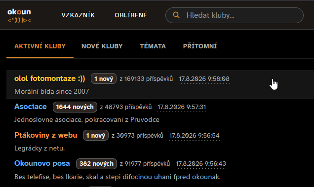 Okoun - temná strana síly