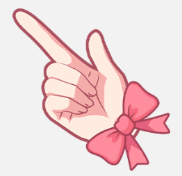 Anime Hand With Ribbon Cursor