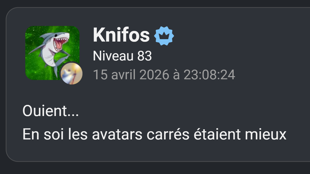 Bouton de modération