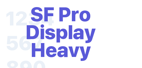 SF Pro Display Heavy Font