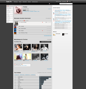 Last.fm  dark grey - soft style (paint it black)