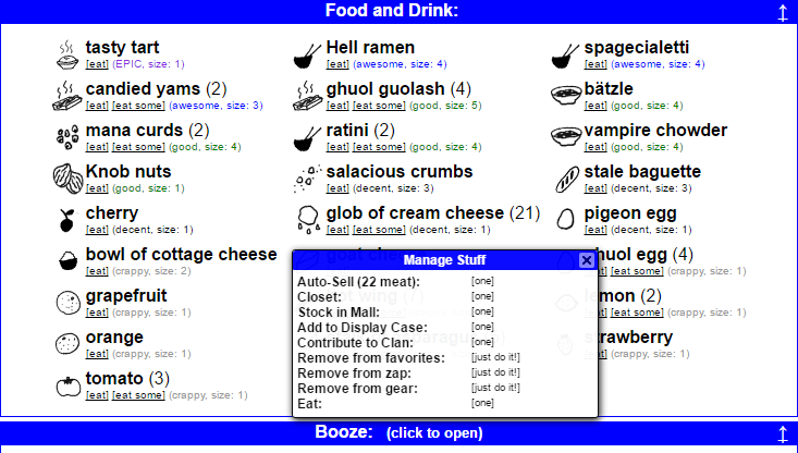 KoL right-click menu style