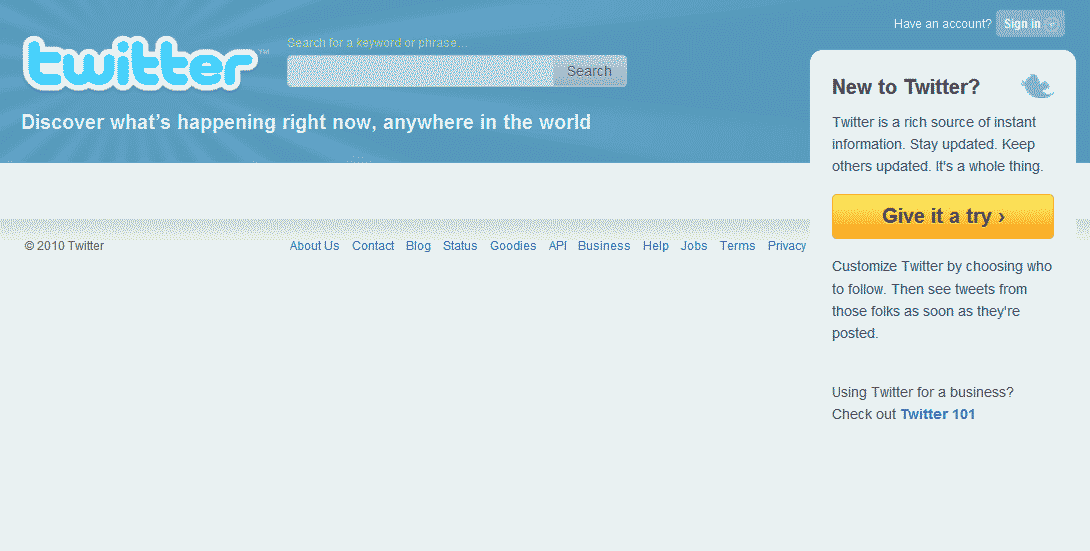 Twitter - Stop "Top Tweets", No "Who's Here"