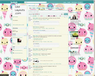 Ice Cream Facebook 2010 NEW! - iLikeLayouts.com