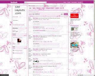 Facebook 2010 NEW! - Pink Emo Hearts