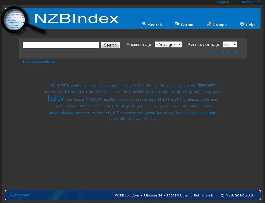 NZBIndex Dark
