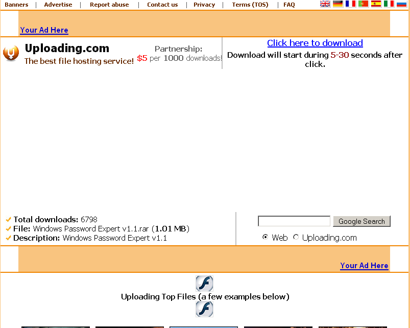 Uploading.com Download Time Delay Bypass