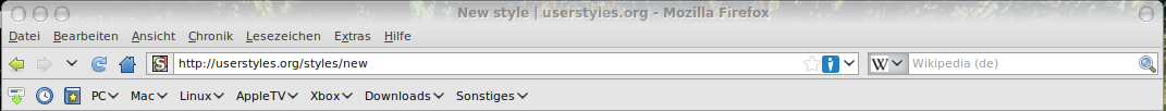 Decrease bookmarks toolbar height
