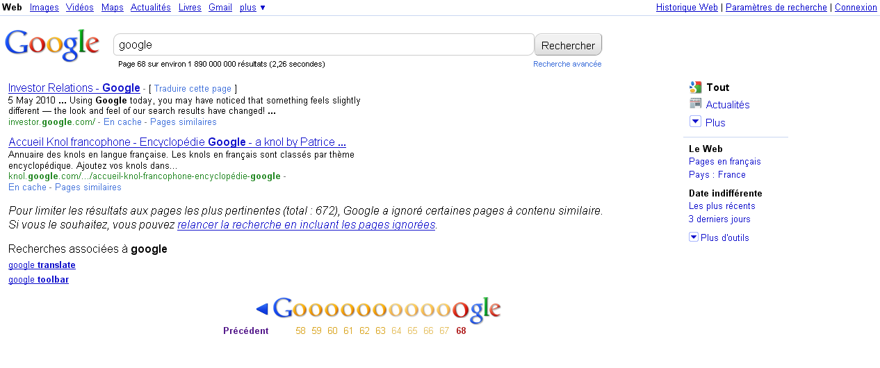 Google : Left2Right Sidebar 2