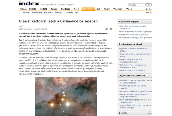 index.hu redesigned - wide text, no ads, etc