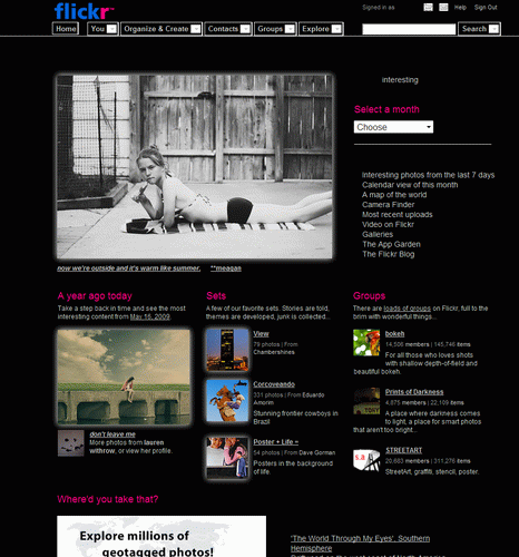 Flickr on Black 30271