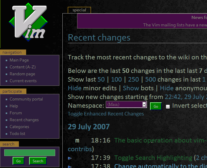 Wikia - Vim (dark)