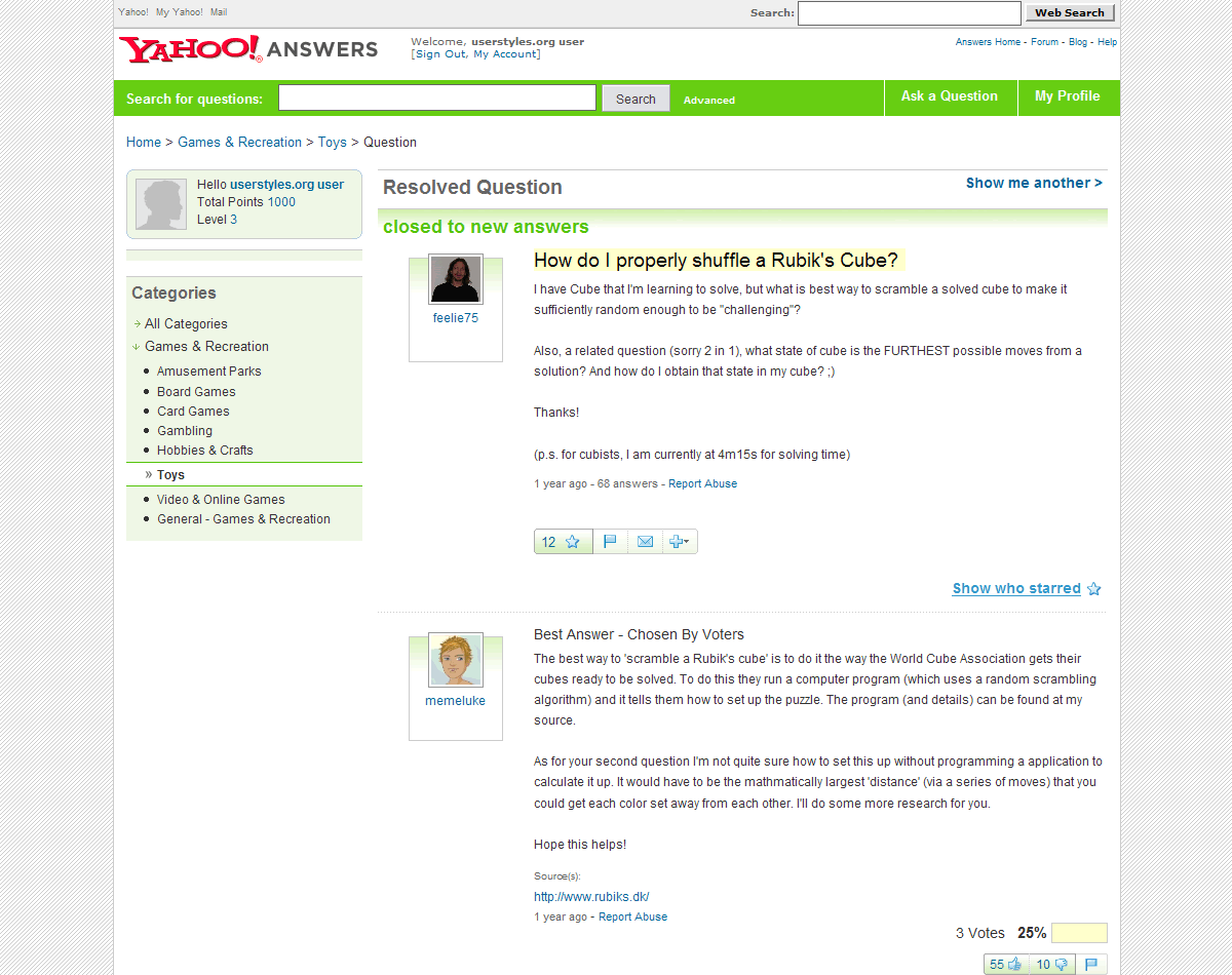 Widen Yahoo Answers