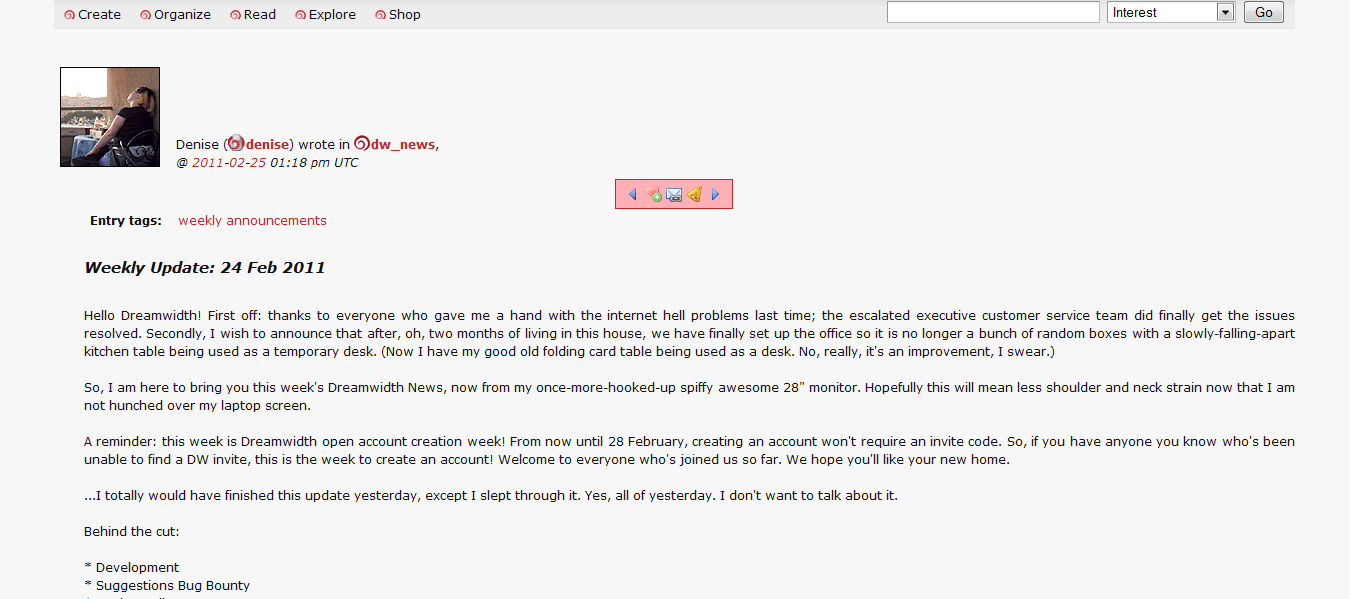 Dreamwidth for Widescreen