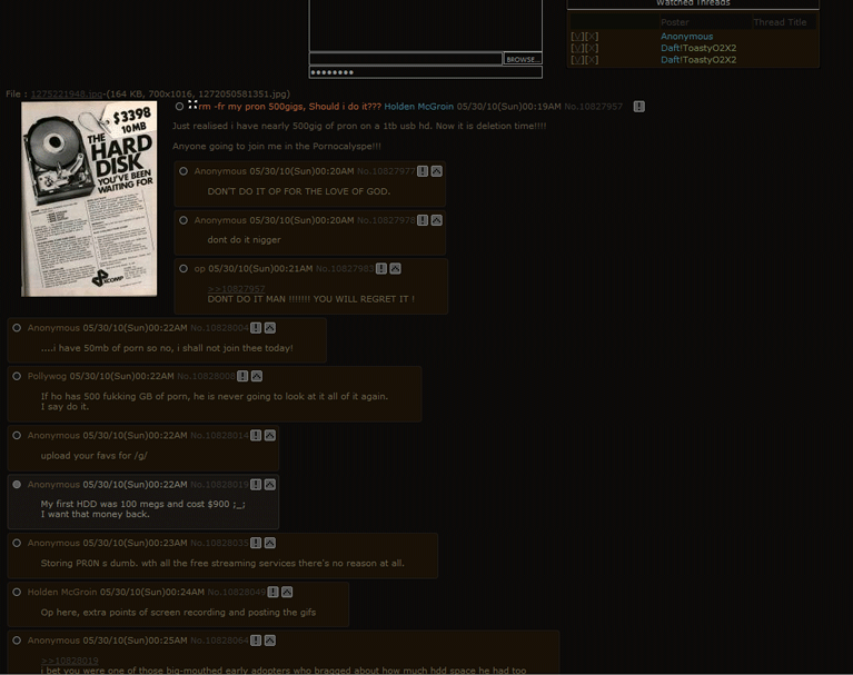 4chan Dark Brown Minimal