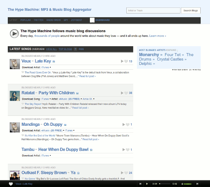 Hype Machine Quiet