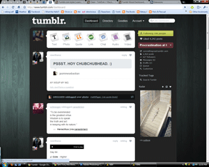 Tumblr Wood Dashboard