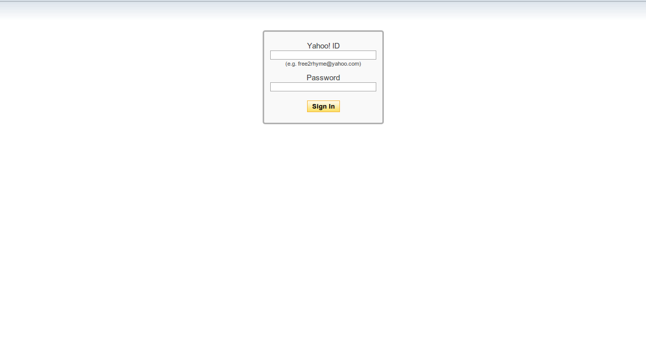 Yahoo Mail Login Uber Cleanup