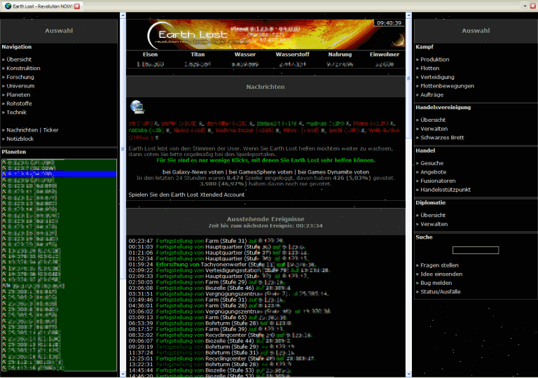 EarthLost font-size +2, Planiliste optimale Breite