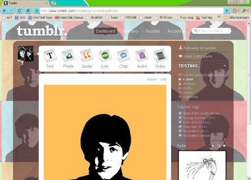 Colorful Beatles Tumblr