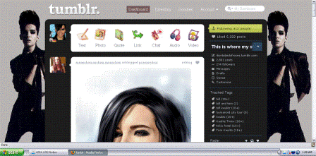 Bill Kaulitz customized dashboard