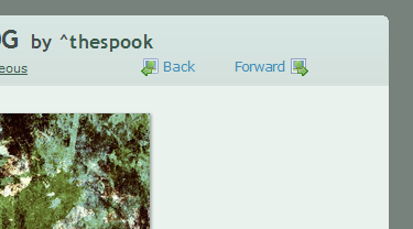 deviantART: back/forward 'oldschool'