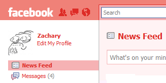 Facebook - Red