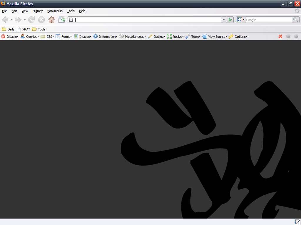 about:blank - Dark Delarge graffiti logo