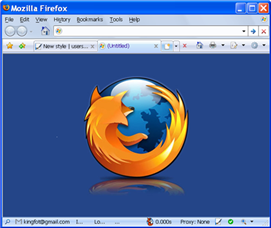 about:blank Firefox Blue