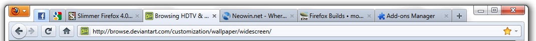 Slimmer Firefox 4.0
