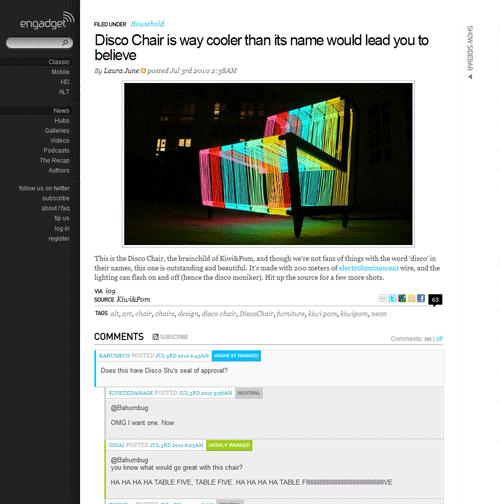 Engadget - Redesigned and Reworked ("Sleekgadget")