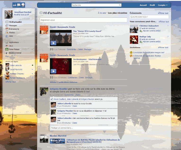 Facebook, couleurs chaudes -- By hornetovore! =D
