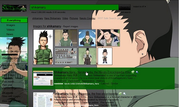 Google/Google Images Shikamaru Theme UPDATE6-28-11