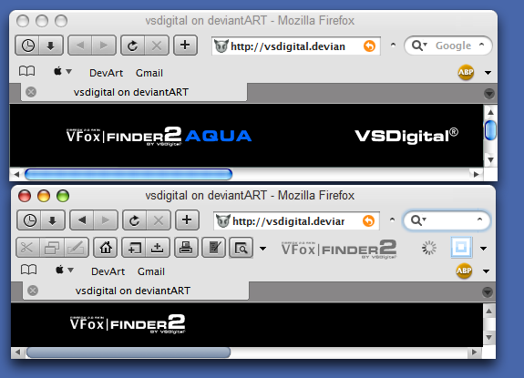 VFox Aqua Scrollbars