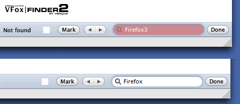 VFox Findbar left