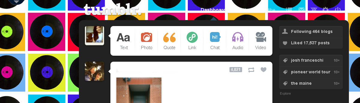 colorful discs (tumblr dashboard)