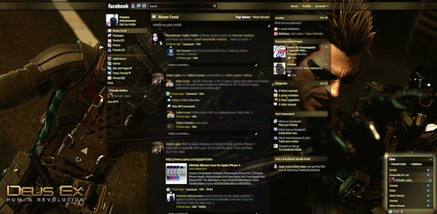 Facebook - Deus Ex: Human Revolution (w/o options)