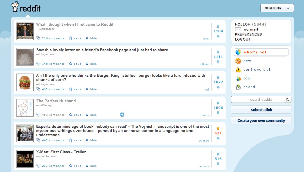 Reddit  + Twitter