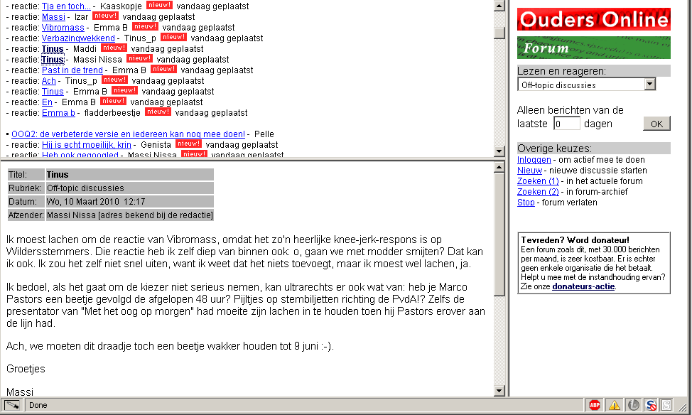 OOL - Oranje achtergrond weg + links