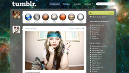 Tumblr Dashboard "Planetary Nebula"