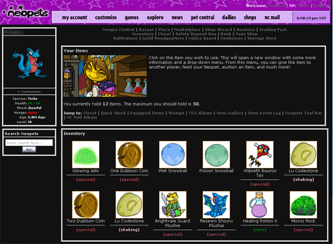 Neopets - Dark/Black