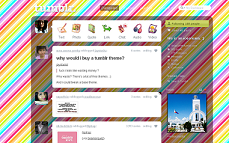 colorful stripes tumblr dashboard skin