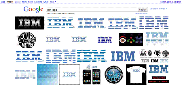 Google Images Clean and Centered