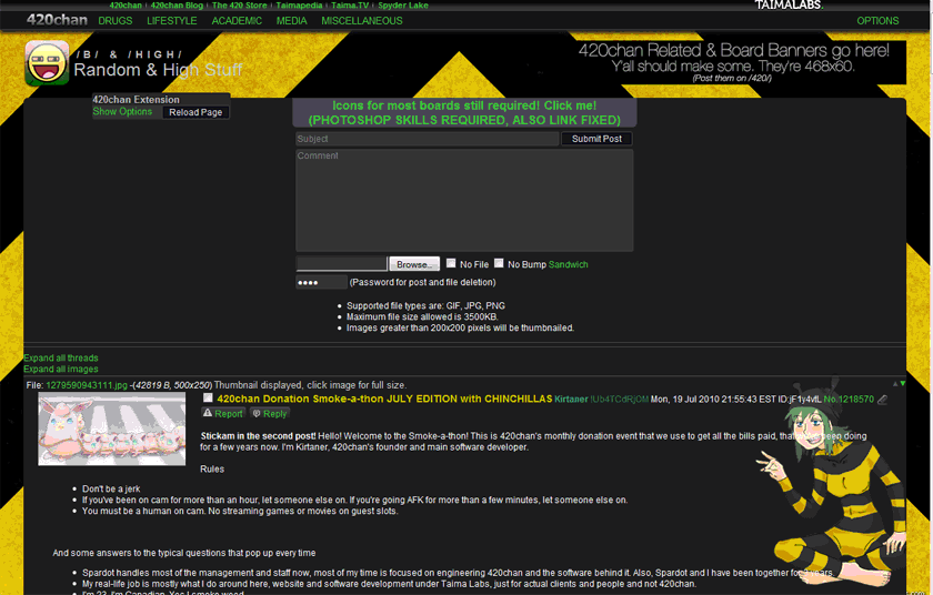 420chan /b/ Page Style