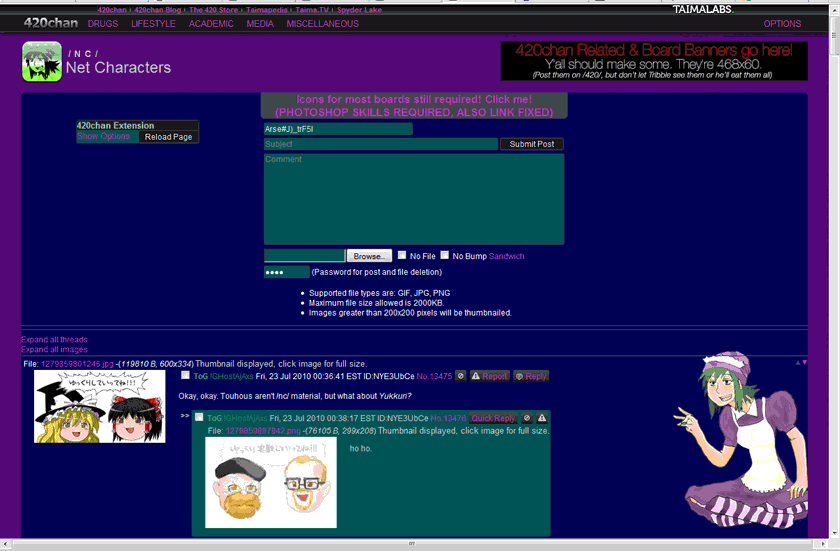 Yakui TCC-tan style for 420chan /nc/