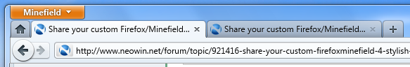 Firefox 4 darker inactive tab