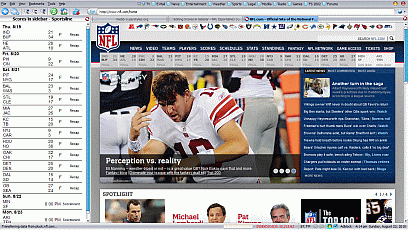 Scores in Sidebar - CBS Sportsline