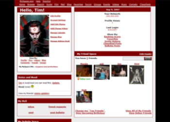 Myspace Red/Black Theme - Update 10/13