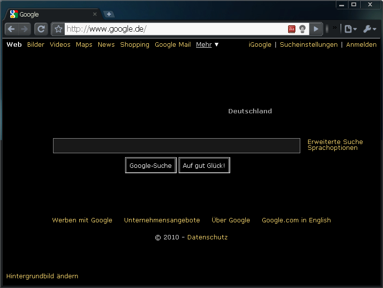 Black with Orange for all websites