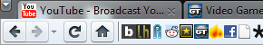 Skinny tabs on top - Firefox 4 Beta 1